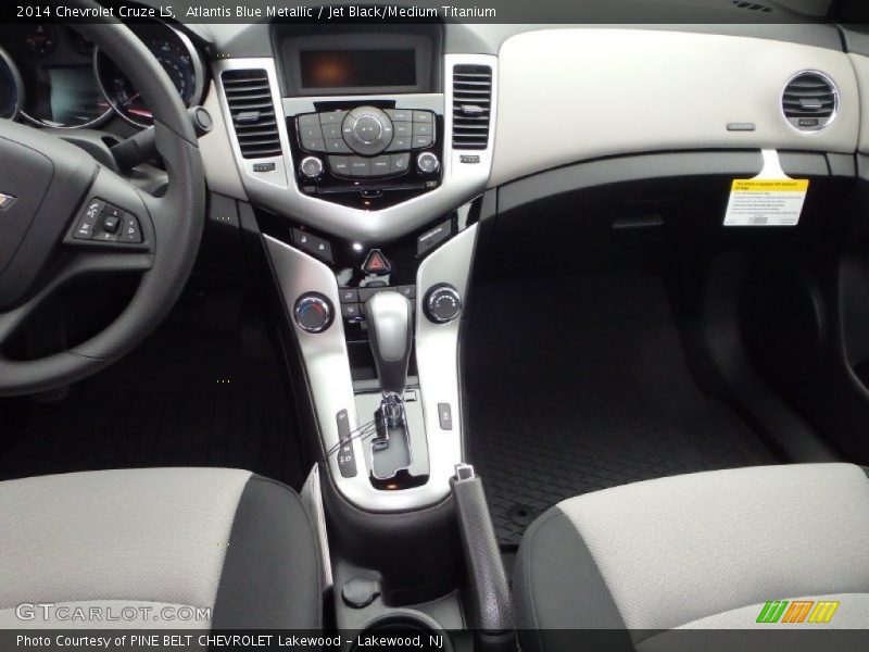 Atlantis Blue Metallic / Jet Black/Medium Titanium 2014 Chevrolet Cruze LS