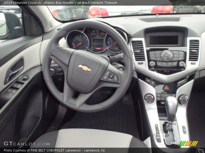 Atlantis Blue Metallic / Jet Black/Medium Titanium 2014 Chevrolet Cruze LS