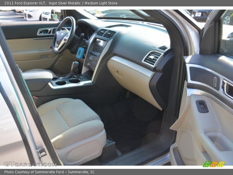 Ingot Silver Metallic / Medium Light Stone 2011 Ford Explorer XLT