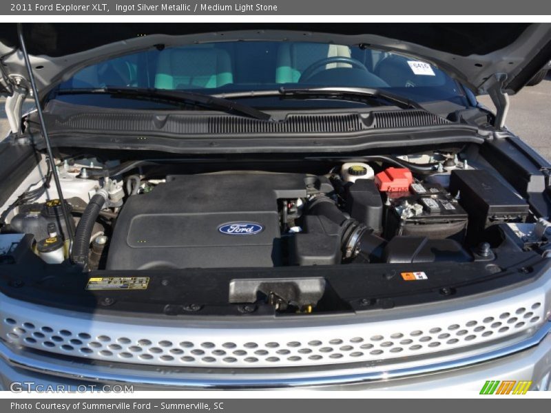 Ingot Silver Metallic / Medium Light Stone 2011 Ford Explorer XLT