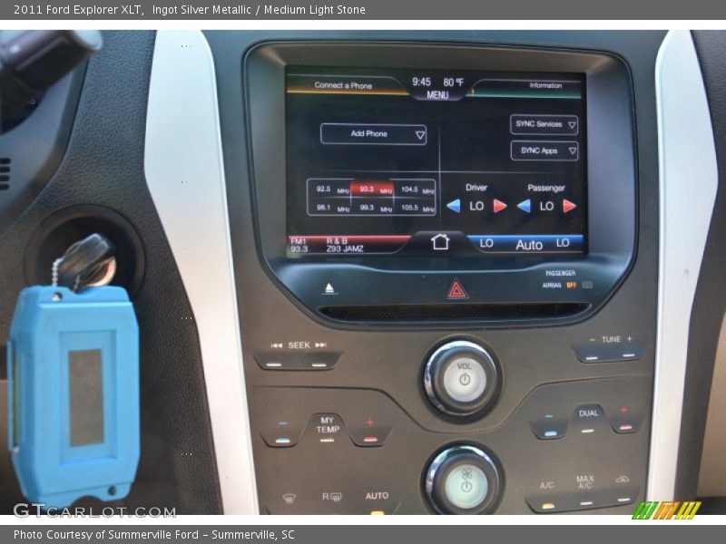 Ingot Silver Metallic / Medium Light Stone 2011 Ford Explorer XLT