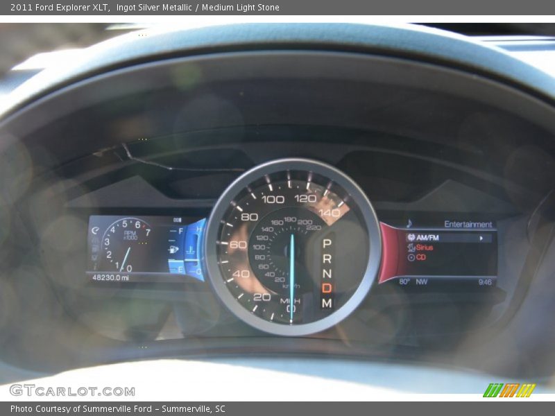 Ingot Silver Metallic / Medium Light Stone 2011 Ford Explorer XLT
