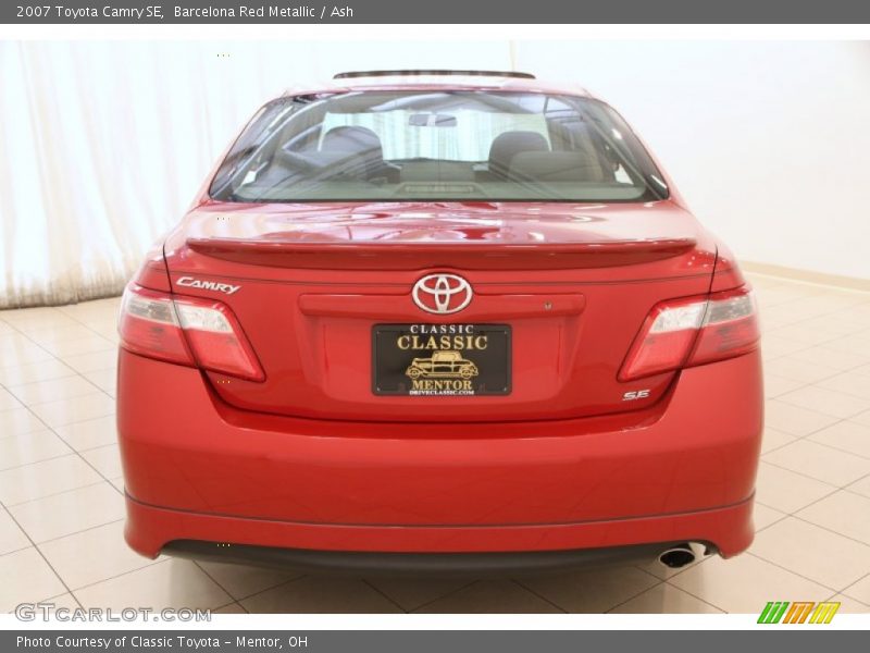 Barcelona Red Metallic / Ash 2007 Toyota Camry SE