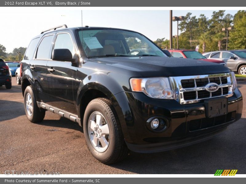 Ebony Black / Stone 2012 Ford Escape XLT V6
