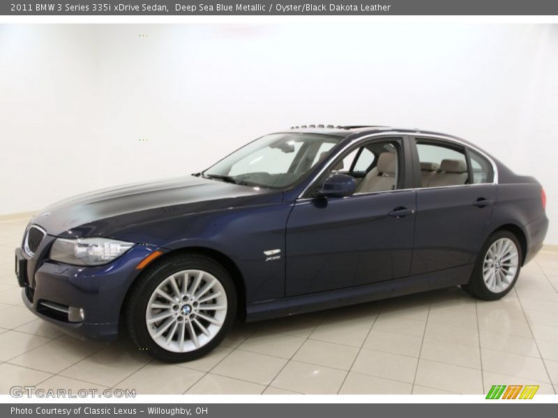 Deep Sea Blue Metallic / Oyster/Black Dakota Leather 2011 BMW 3 Series 335i xDrive Sedan