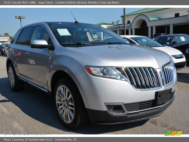 Ingot Silver / Limited Edition Bronze Metallic/Charcoal Black 2013 Lincoln MKX AWD