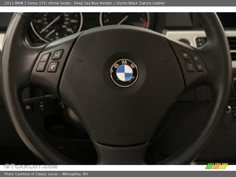 Deep Sea Blue Metallic / Oyster/Black Dakota Leather 2011 BMW 3 Series 335i xDrive Sedan