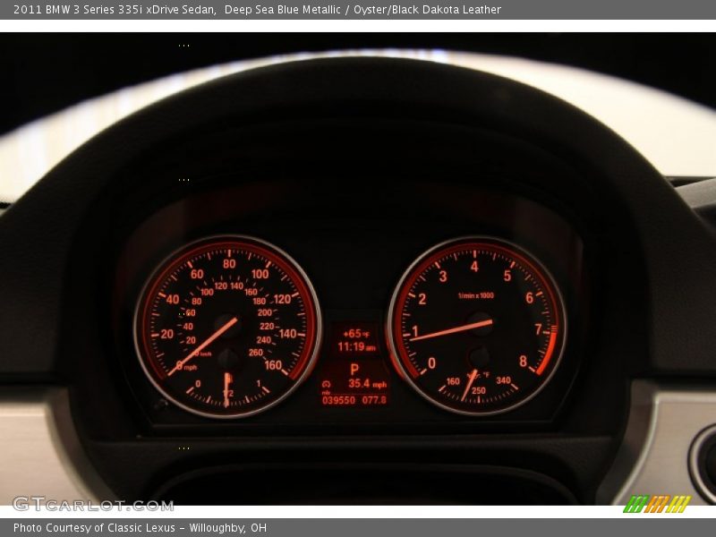 Deep Sea Blue Metallic / Oyster/Black Dakota Leather 2011 BMW 3 Series 335i xDrive Sedan