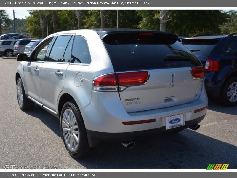 Ingot Silver / Limited Edition Bronze Metallic/Charcoal Black 2013 Lincoln MKX AWD