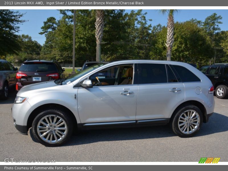 Ingot Silver / Limited Edition Bronze Metallic/Charcoal Black 2013 Lincoln MKX AWD