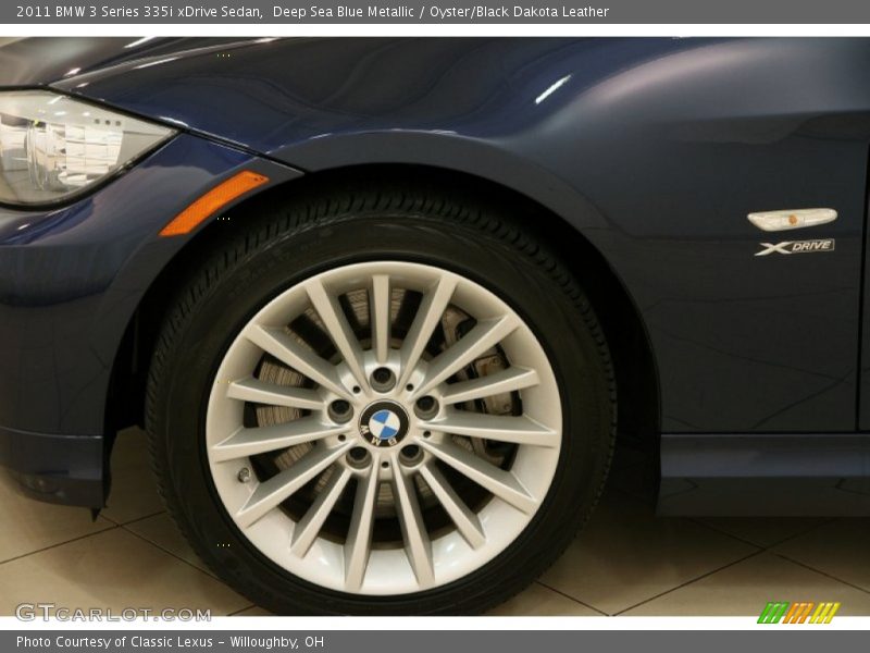 Deep Sea Blue Metallic / Oyster/Black Dakota Leather 2011 BMW 3 Series 335i xDrive Sedan