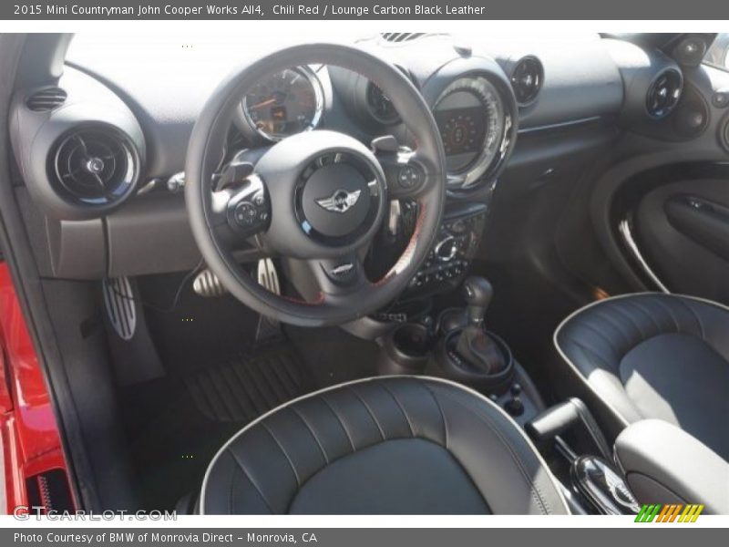  2015 Countryman John Cooper Works All4 Lounge Carbon Black Leather Interior