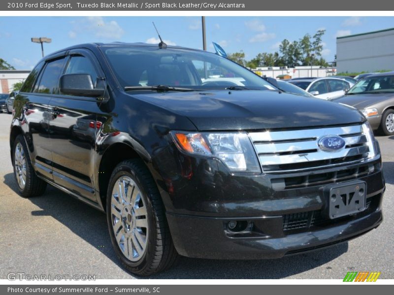 Tuxedo Black Metallic / Sport Black Leather/Grey Alcantara 2010 Ford Edge Sport