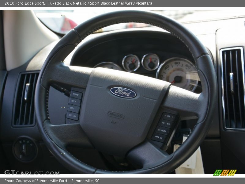 Tuxedo Black Metallic / Sport Black Leather/Grey Alcantara 2010 Ford Edge Sport
