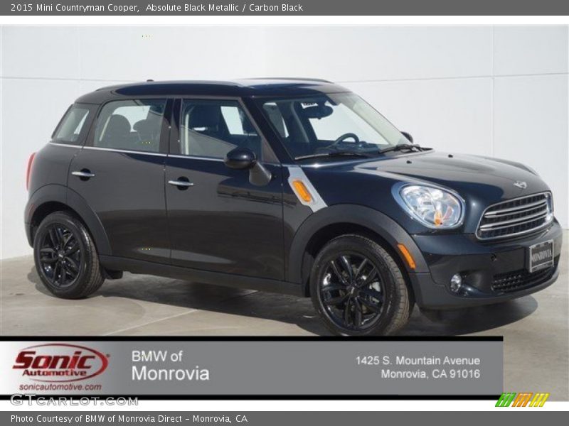 Absolute Black Metallic / Carbon Black 2015 Mini Countryman Cooper