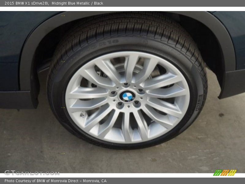Midnight Blue Metallic / Black 2015 BMW X1 sDrive28i