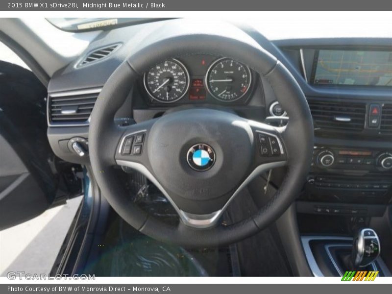 Midnight Blue Metallic / Black 2015 BMW X1 sDrive28i
