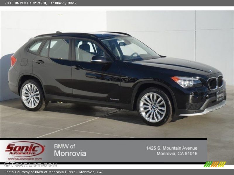 Jet Black / Black 2015 BMW X1 sDrive28i