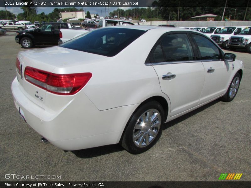 White Platinum Metallic Tri-Coat / Dark Charcoal 2012 Lincoln MKZ FWD