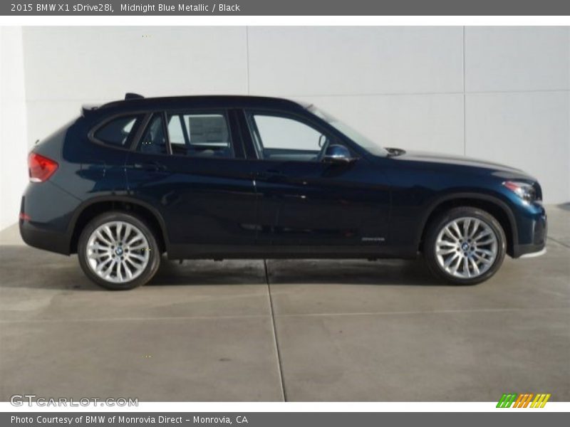 Midnight Blue Metallic / Black 2015 BMW X1 sDrive28i