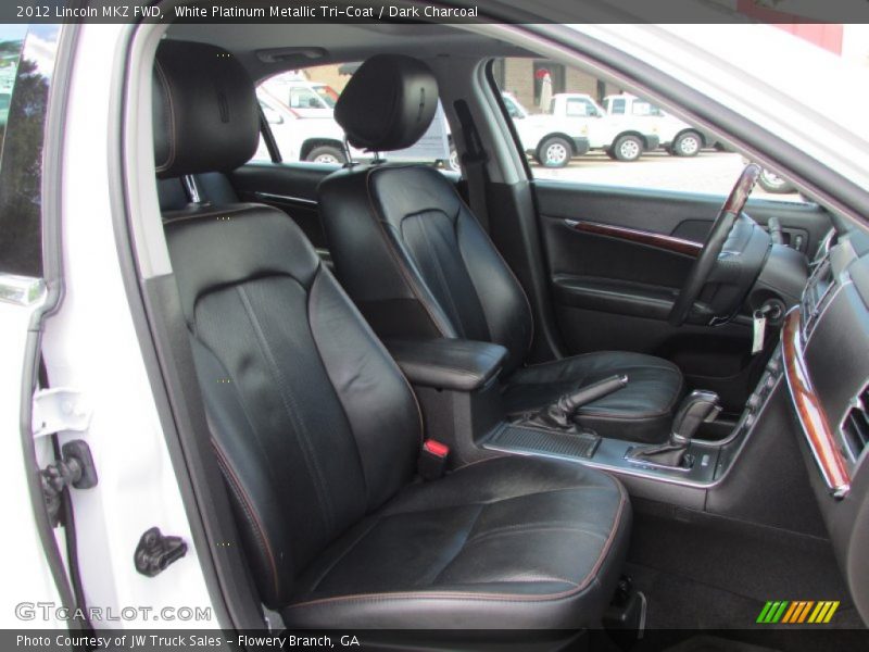 White Platinum Metallic Tri-Coat / Dark Charcoal 2012 Lincoln MKZ FWD