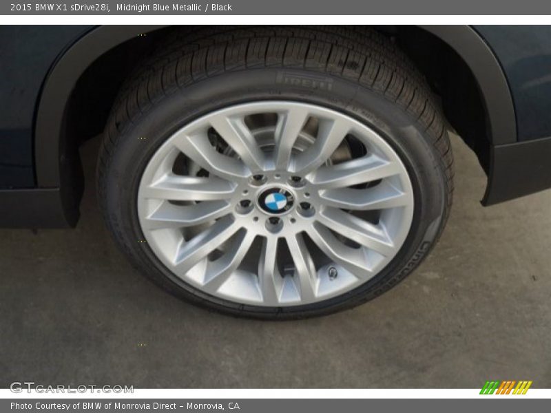 Midnight Blue Metallic / Black 2015 BMW X1 sDrive28i