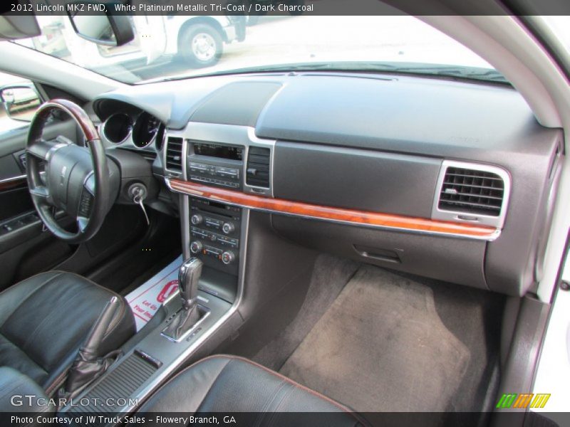 White Platinum Metallic Tri-Coat / Dark Charcoal 2012 Lincoln MKZ FWD