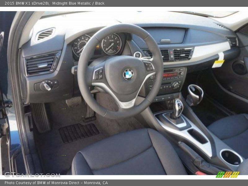 Midnight Blue Metallic / Black 2015 BMW X1 sDrive28i