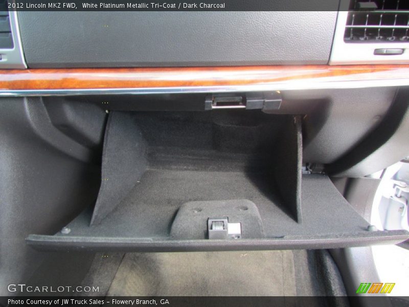 White Platinum Metallic Tri-Coat / Dark Charcoal 2012 Lincoln MKZ FWD