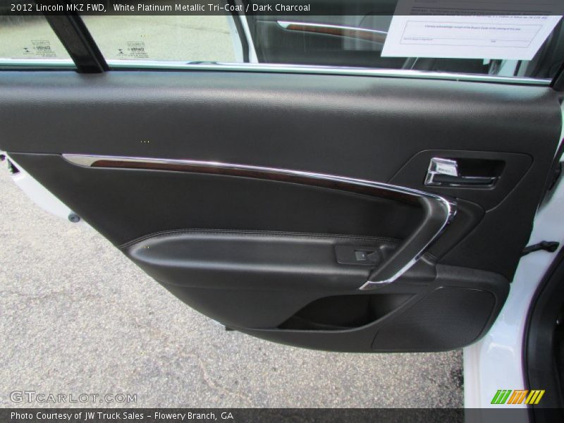 White Platinum Metallic Tri-Coat / Dark Charcoal 2012 Lincoln MKZ FWD