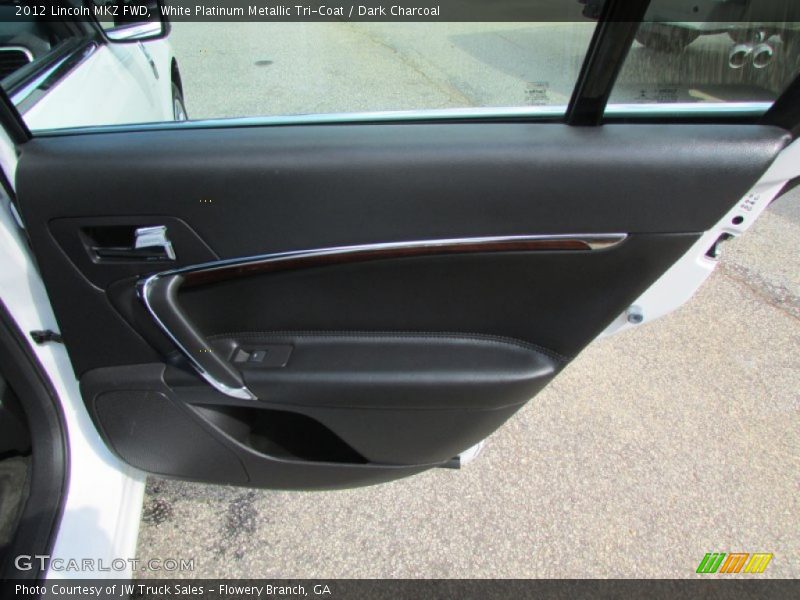White Platinum Metallic Tri-Coat / Dark Charcoal 2012 Lincoln MKZ FWD