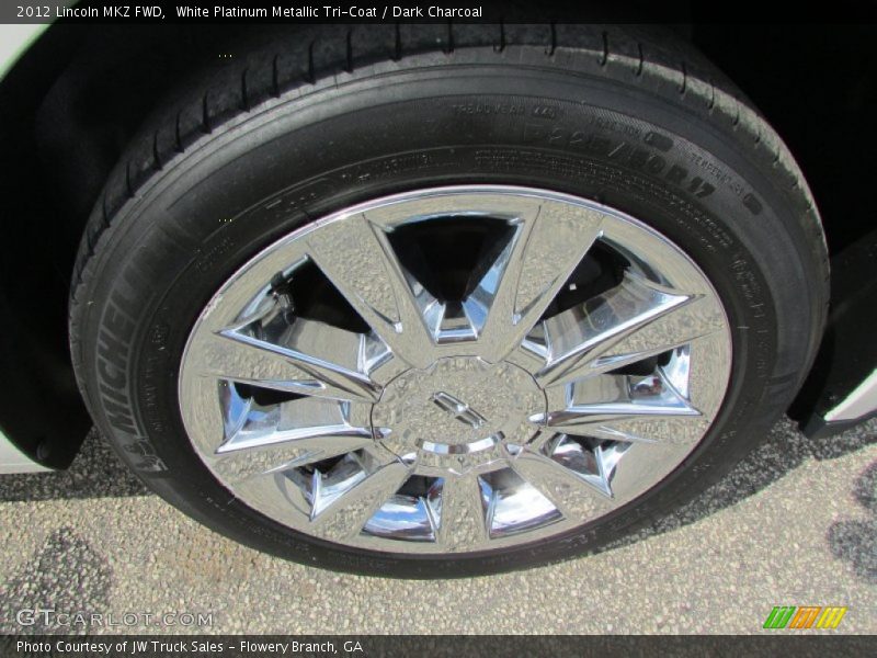 White Platinum Metallic Tri-Coat / Dark Charcoal 2012 Lincoln MKZ FWD
