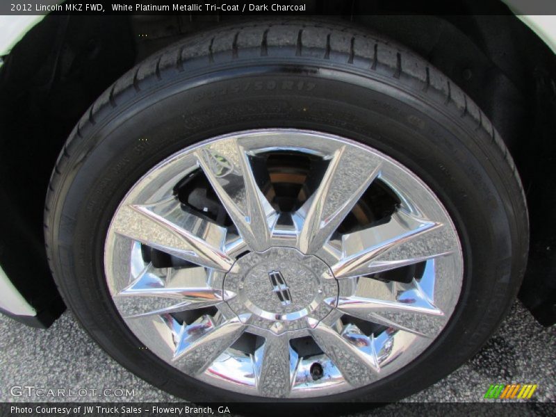 White Platinum Metallic Tri-Coat / Dark Charcoal 2012 Lincoln MKZ FWD