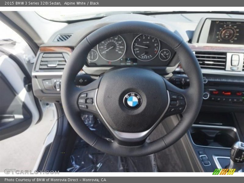 Alpine White / Black 2015 BMW 3 Series 328i Sedan