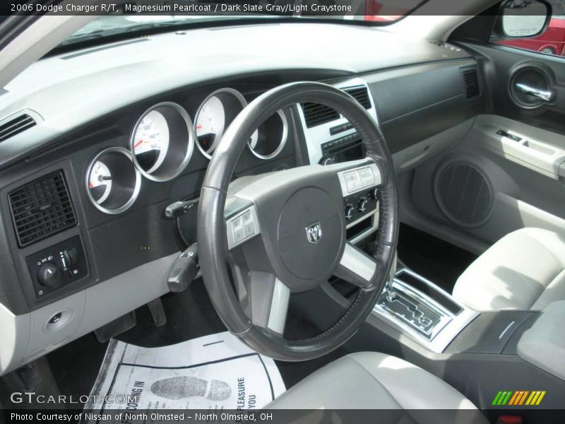 Magnesium Pearlcoat / Dark Slate Gray/Light Graystone 2006 Dodge Charger R/T