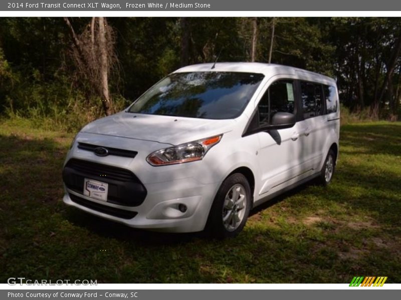 Frozen White / Medium Stone 2014 Ford Transit Connect XLT Wagon