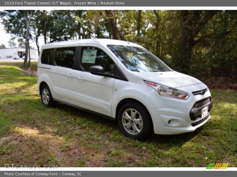 Frozen White / Medium Stone 2014 Ford Transit Connect XLT Wagon