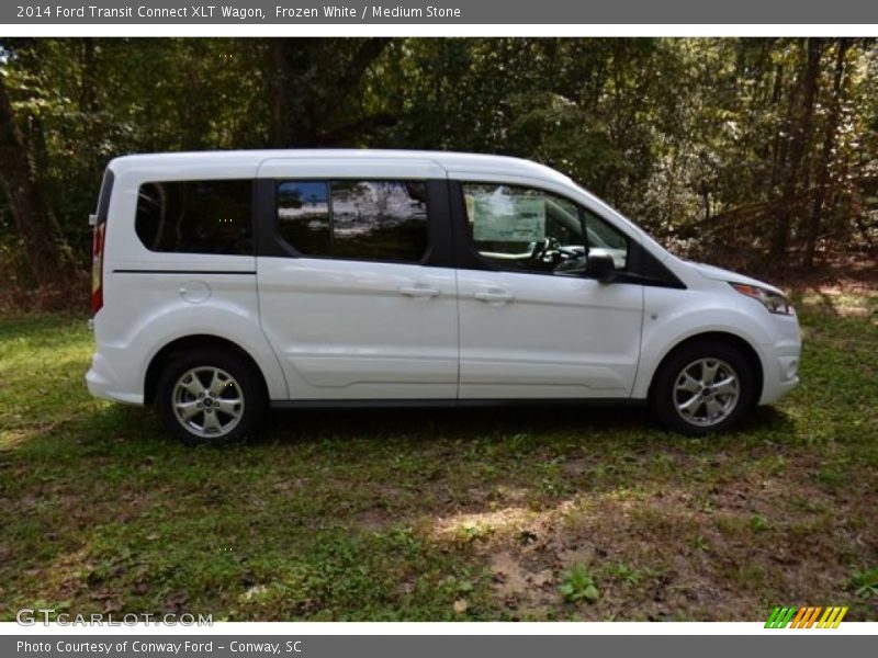 Frozen White / Medium Stone 2014 Ford Transit Connect XLT Wagon