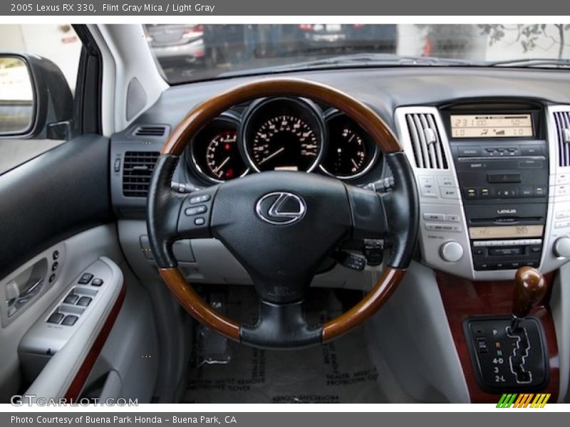 Flint Gray Mica / Light Gray 2005 Lexus RX 330