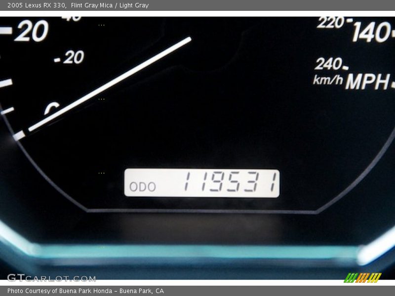 Flint Gray Mica / Light Gray 2005 Lexus RX 330
