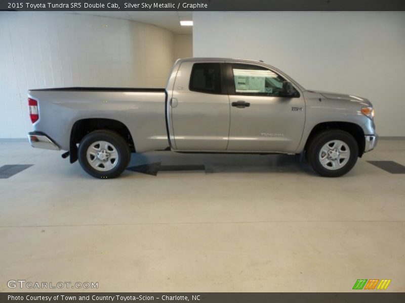 Silver Sky Metallic / Graphite 2015 Toyota Tundra SR5 Double Cab