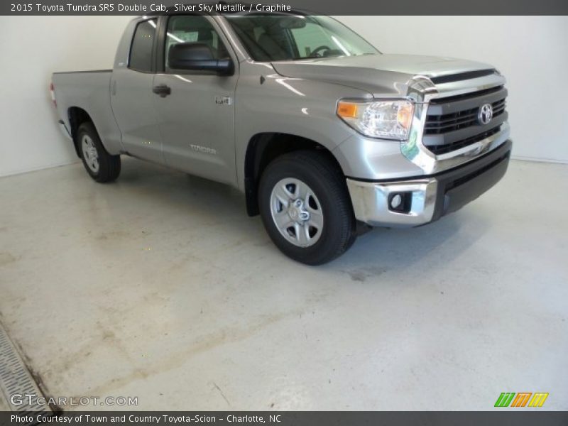 Silver Sky Metallic / Graphite 2015 Toyota Tundra SR5 Double Cab