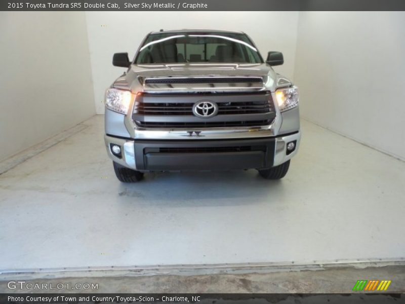 Silver Sky Metallic / Graphite 2015 Toyota Tundra SR5 Double Cab