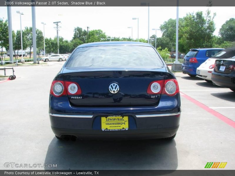 Shadow Blue / Black 2006 Volkswagen Passat 2.0T Sedan