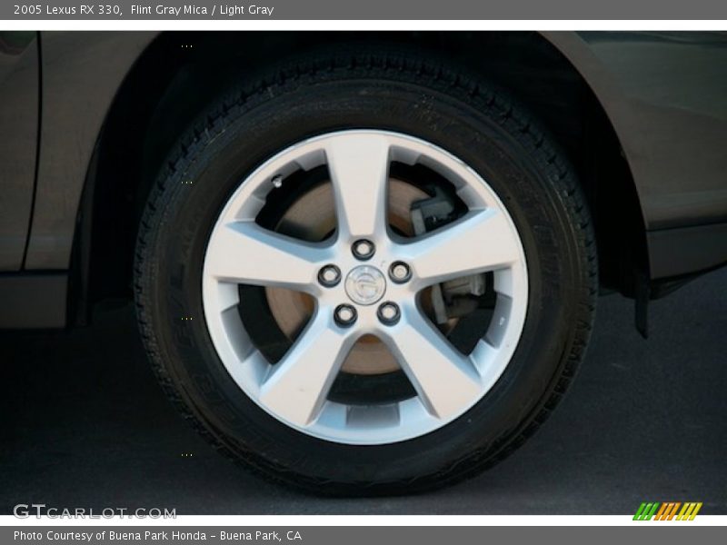 Flint Gray Mica / Light Gray 2005 Lexus RX 330