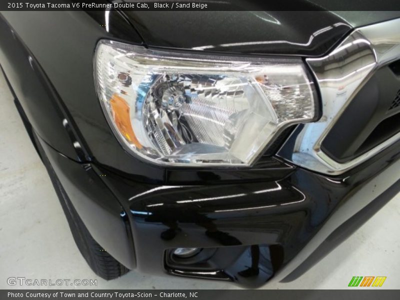 Black / Sand Beige 2015 Toyota Tacoma V6 PreRunner Double Cab