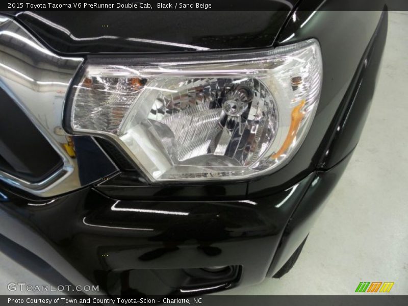 Black / Sand Beige 2015 Toyota Tacoma V6 PreRunner Double Cab