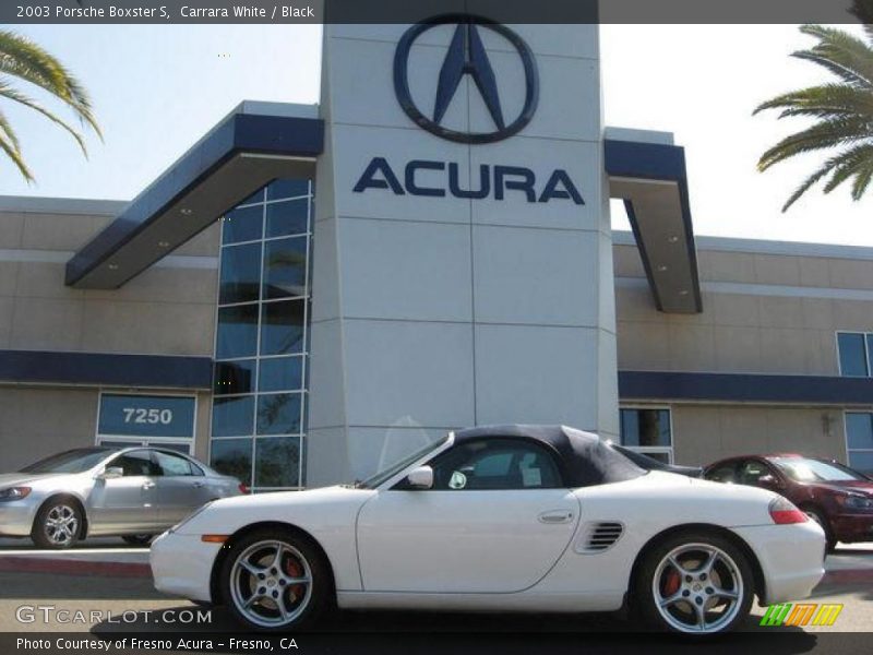 Carrara White / Black 2003 Porsche Boxster S