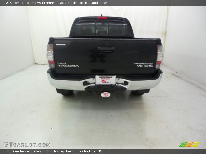 Black / Sand Beige 2015 Toyota Tacoma V6 PreRunner Double Cab