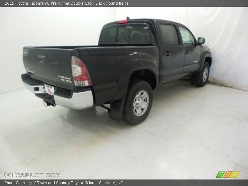 Black / Sand Beige 2015 Toyota Tacoma V6 PreRunner Double Cab